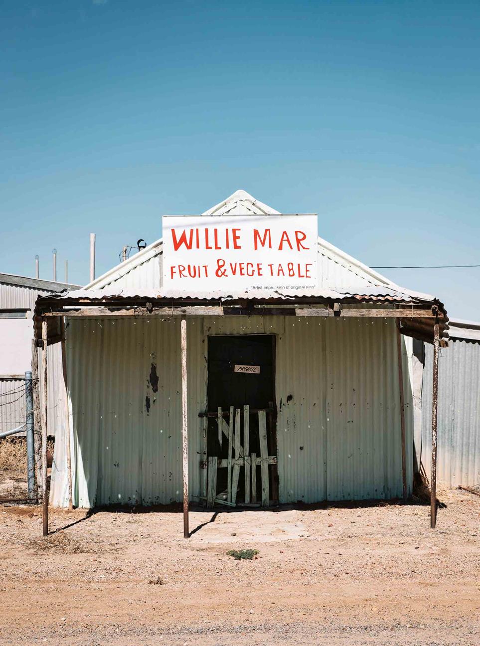 Photo of Willie Mar's shop