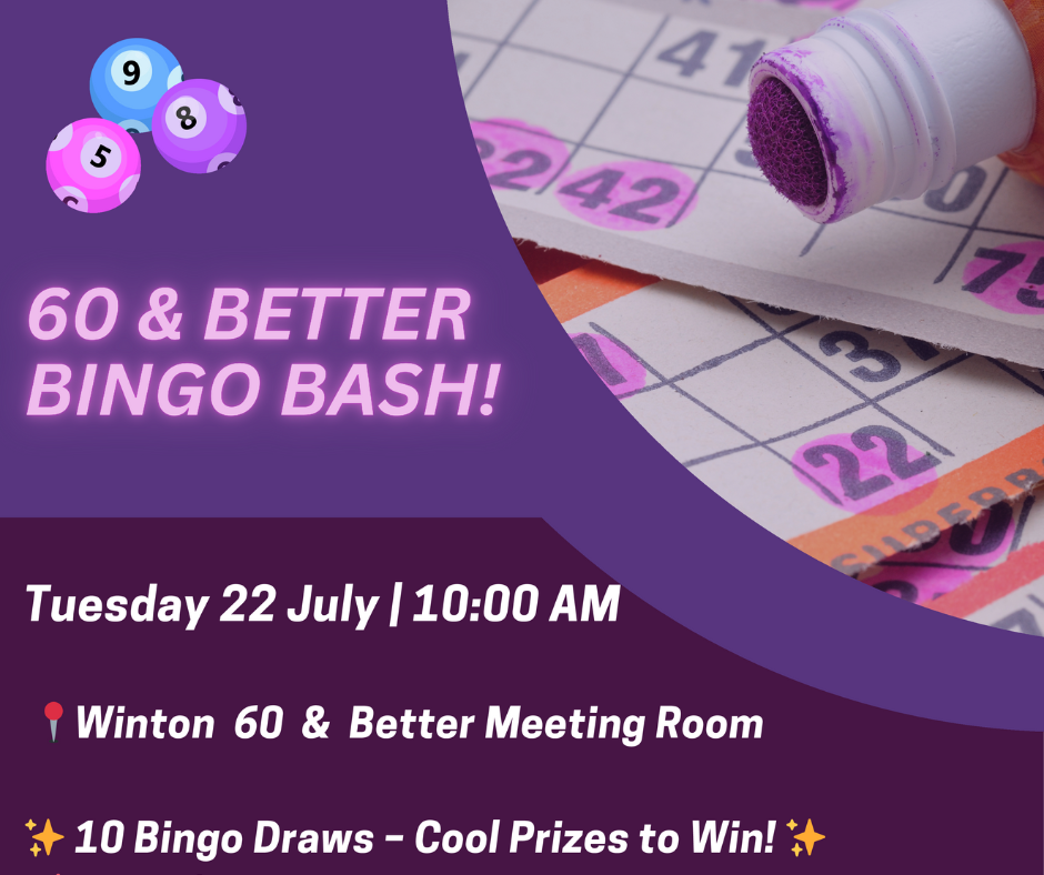 60 & Better Bingo Bash Crop
