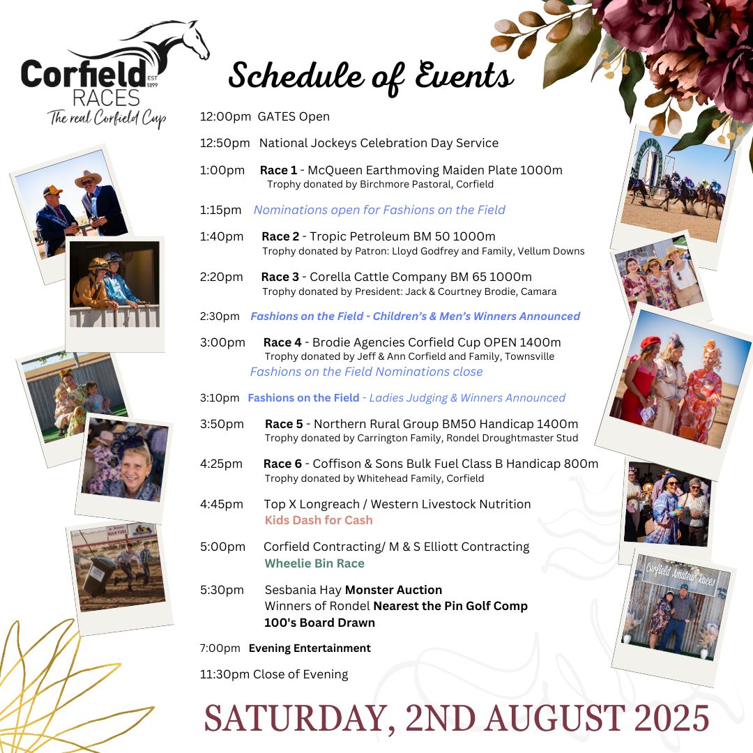 Corfield Races Program 2025