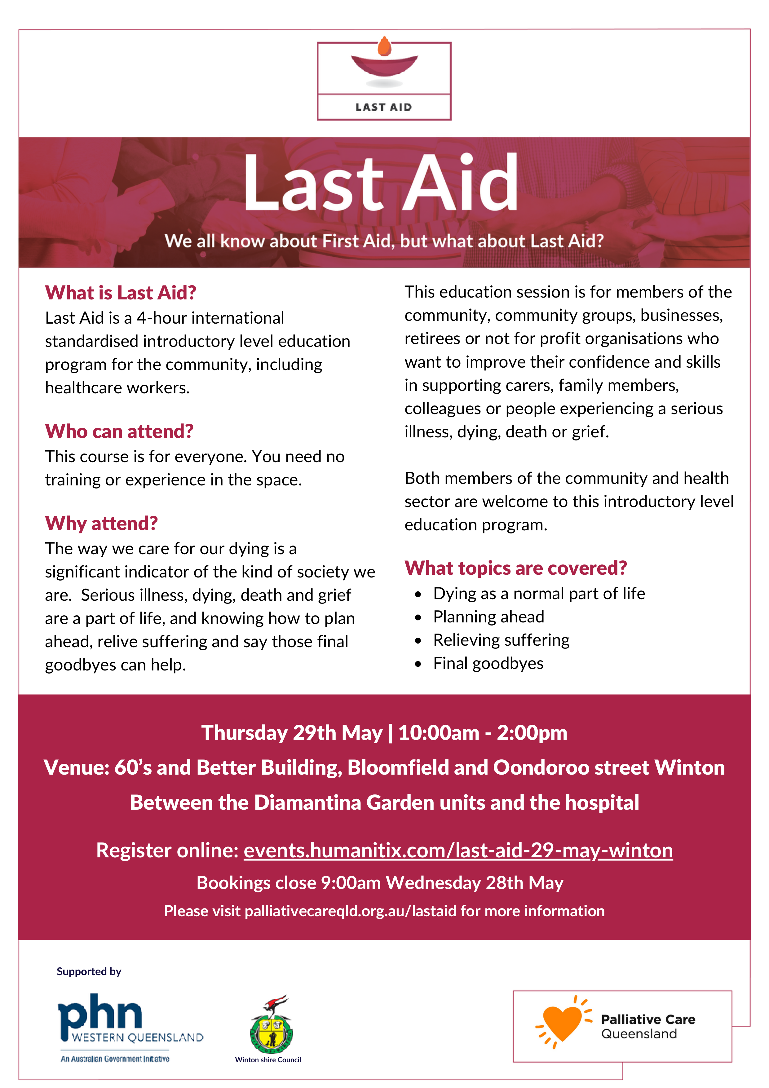 Last Aid Winton May 2025