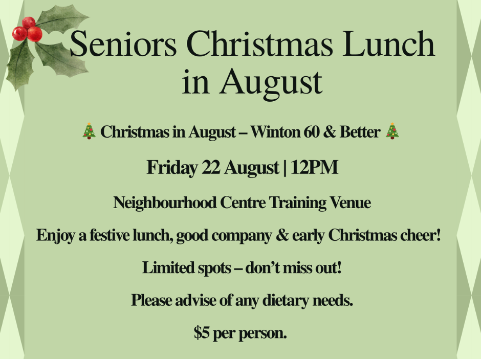 Poster Christmas in August Crop II