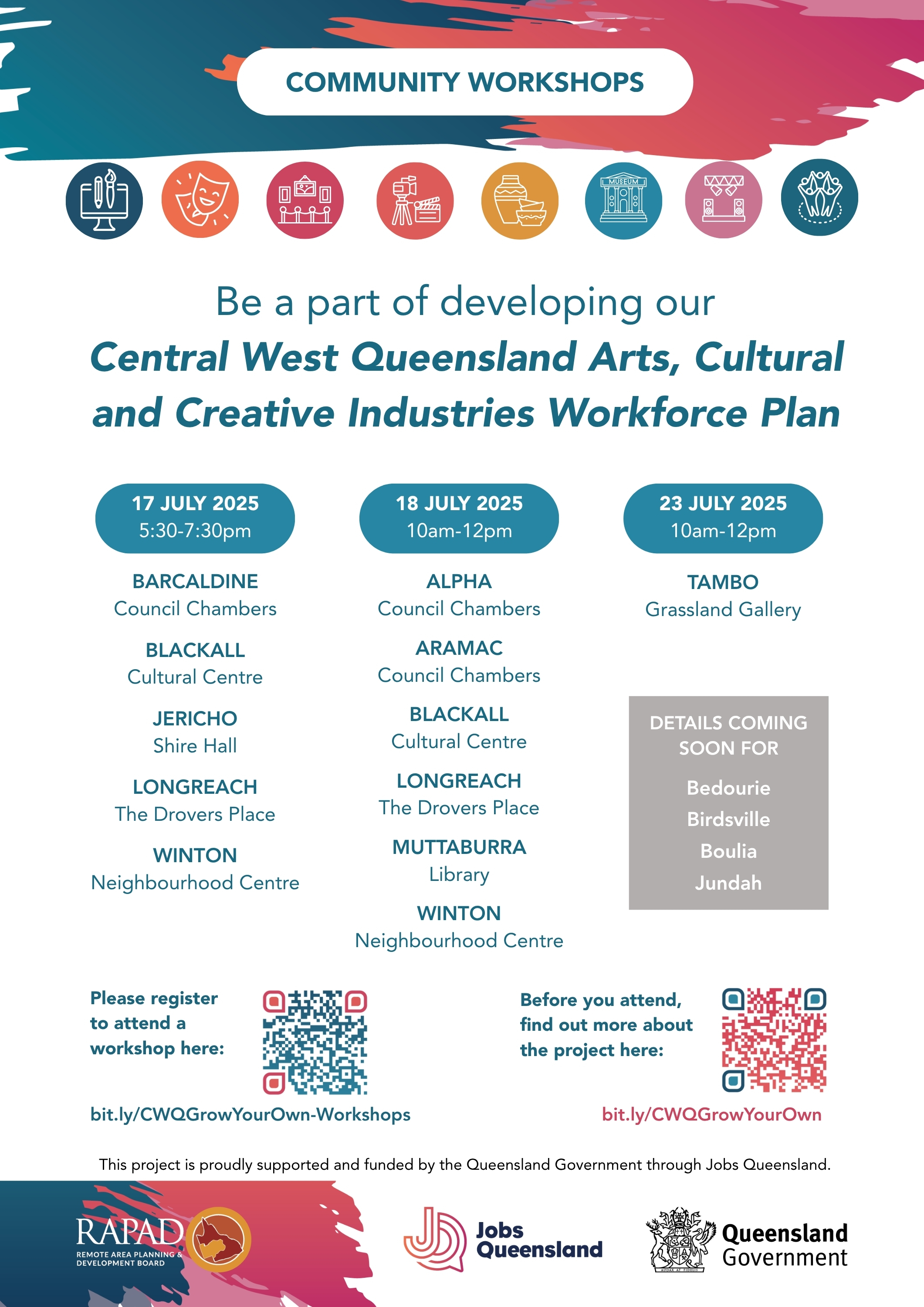 CWQ Grow Your Own - Arts, Cultural and creative industries workforce planning - Community Consultation