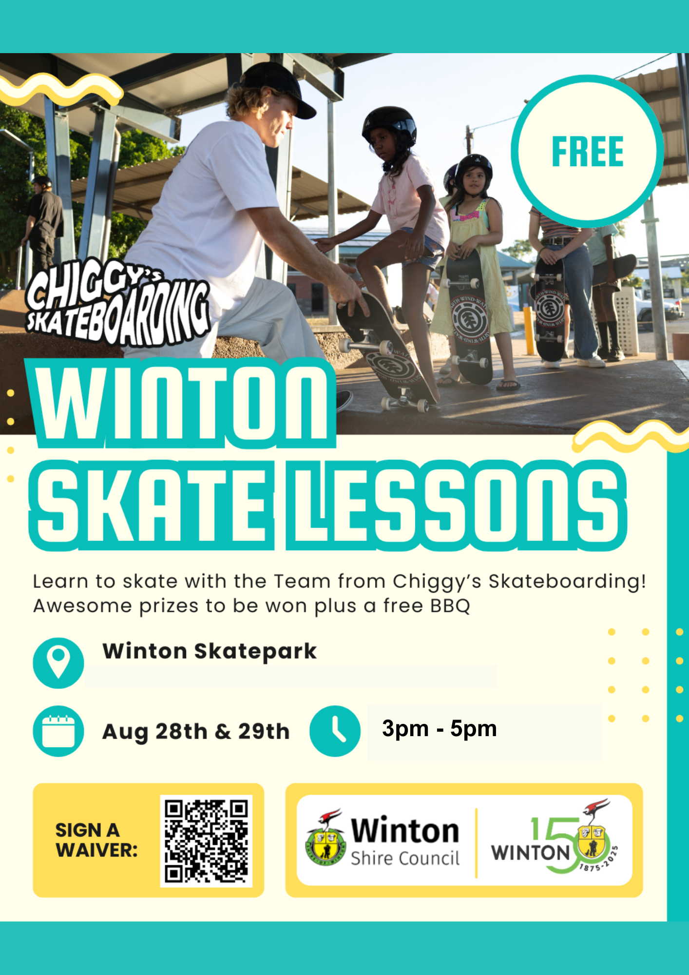 Winton skate lesson new